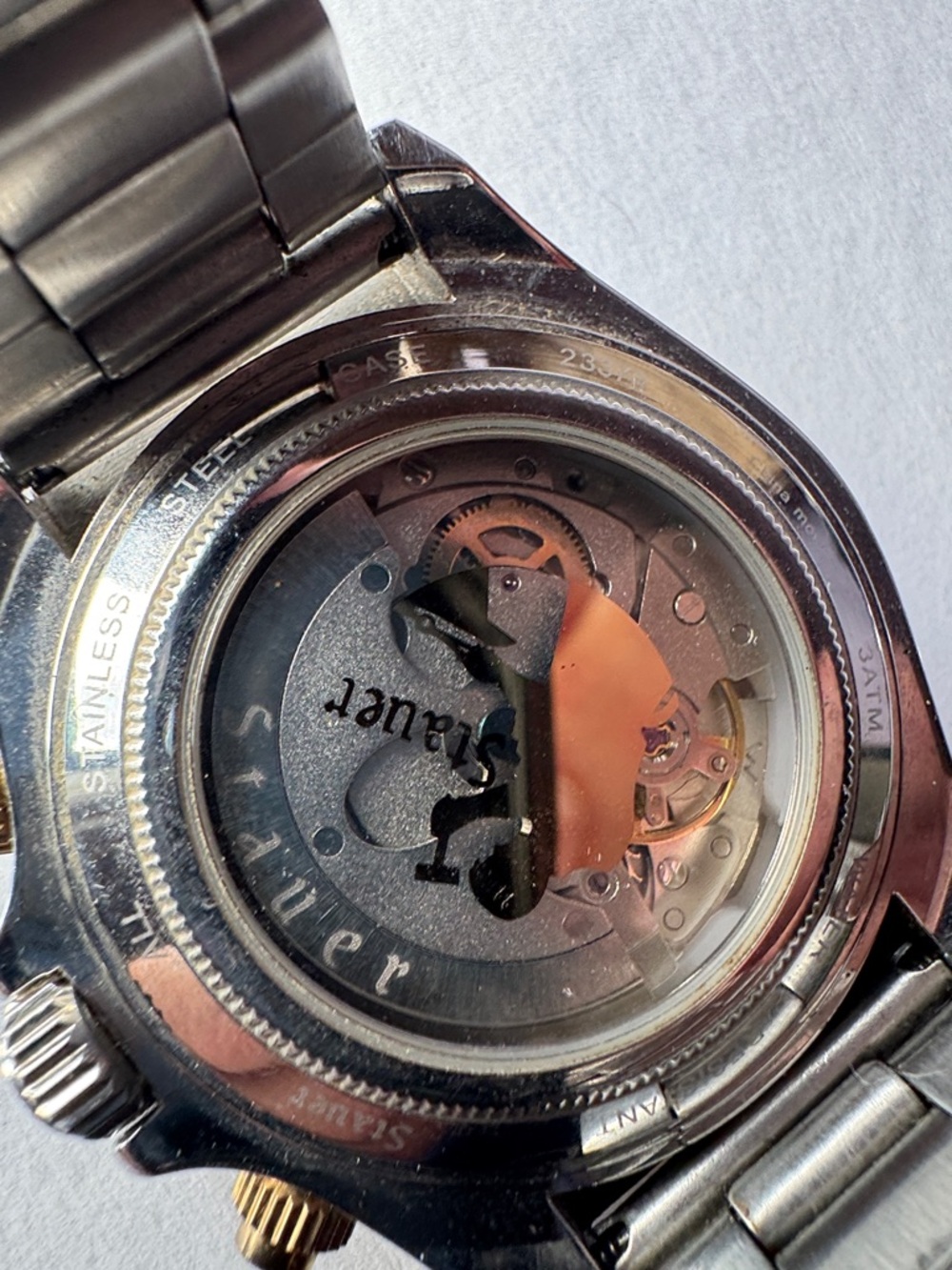 Stauer Two-Tone Blue Dial Men's Watch - Picture 3 of 7
